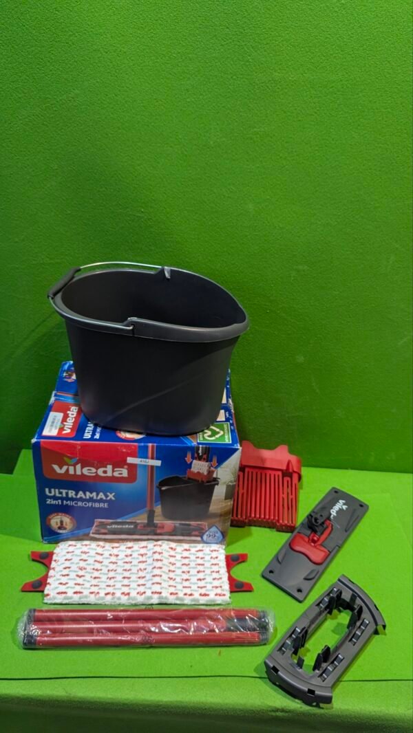 Vileda Ultramax  Mopa de microfibras para Fregar y Cubo con escurridor - Imagen 2