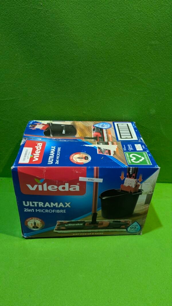 Vileda Ultramax  Mopa de microfibras para Fregar y Cubo con escurridor - Imagen 6