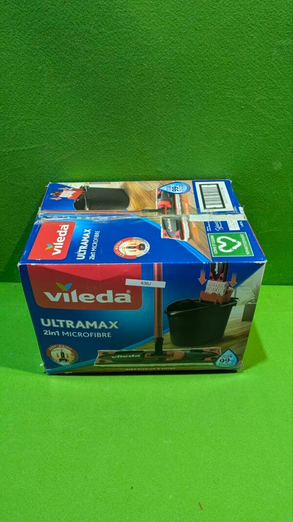 Vileda Ultramax  Mopa de microfibras para Fregar y Cubo con escurridor - Imagen 7