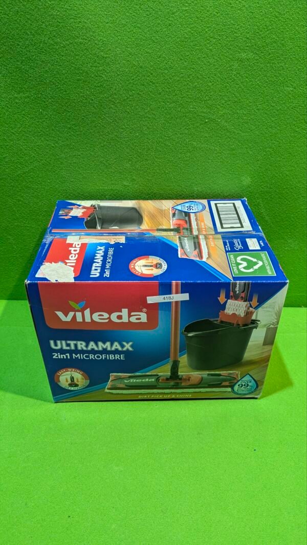 Vileda Ultramax  Mopa de microfibras para Fregar y Cubo con escurridor - Imagen 6