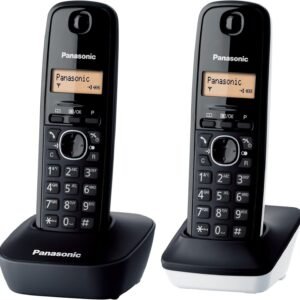 Panasonic KX-TG1612SP1 Teléfono Inalámbrico Digital DECT, Unidad Base y 2 Auriculares