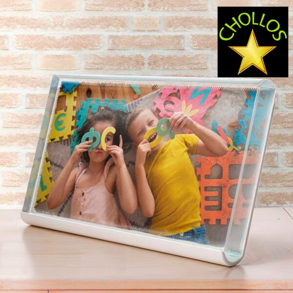 Personaliza tu recuerdo de cristal con cantos abovedados 114 x 200 x 19