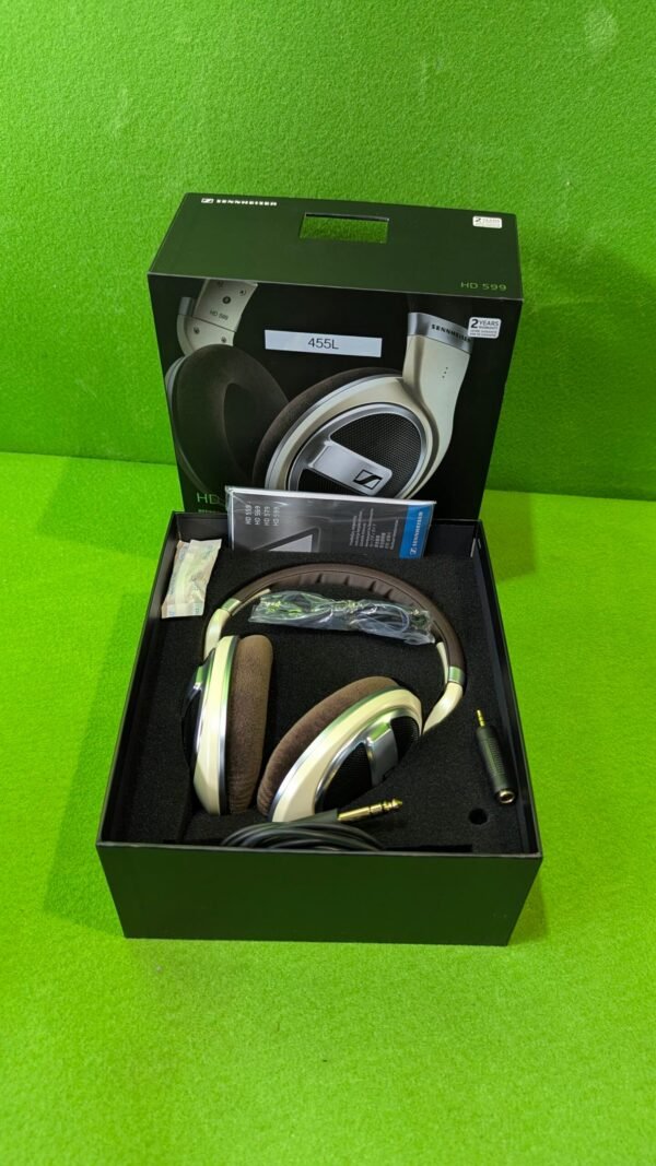 Sennheiser HD 599 Auriculares HiFi Blanco/Marrón - Imagen 2