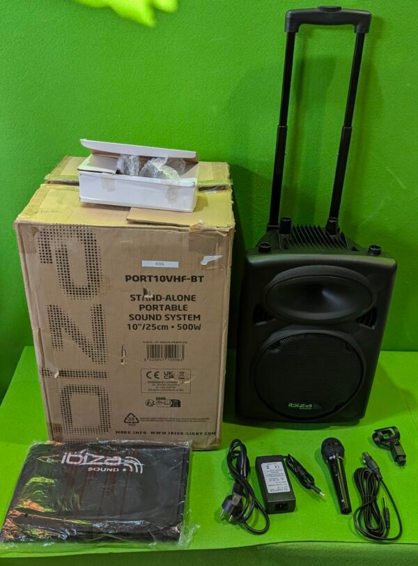 Ibiza PORT10VHF-BT Altavoz portátil 10"/500W MAX - Imagen 2