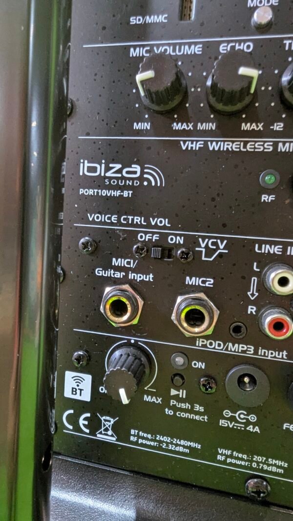 Ibiza PORT10VHF-BT Altavoz portátil 10"/500W MAX - Imagen 5