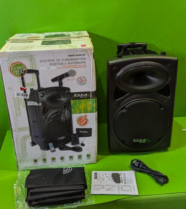 biza PORT12VHF-BT Altavoz portátil 12"/700W - Imagen 2