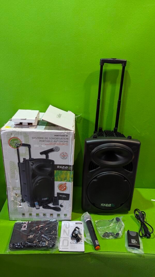 biza PORT12VHF-BT Altavoz portátil 12"/700W - Imagen 2