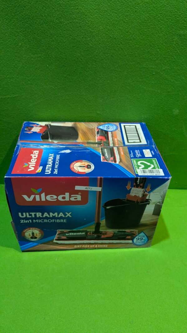 Vileda Ultramax  Mopa de microfibras para Fregar y Cubo con escurridor - Imagen 6