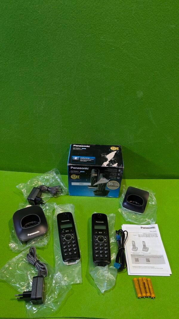 Panasonic KX-TG1612SP1 Teléfono Inalámbrico Digital DECT, Unidad Base y 2 Auriculares - Imagen 2