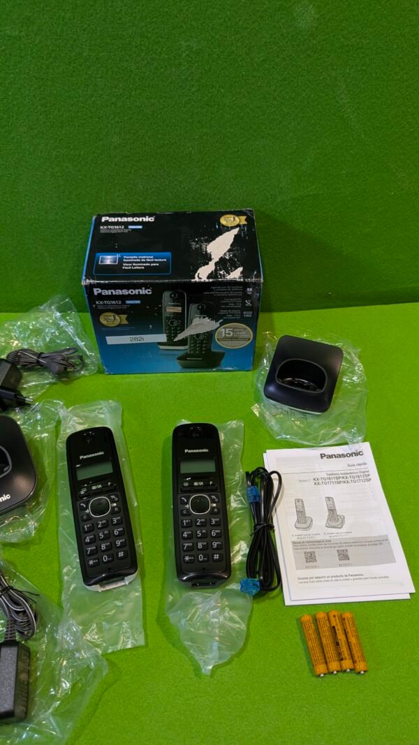 Panasonic KX-TG1612SP1 Teléfono Inalámbrico Digital DECT, Unidad Base y 2 Auriculares - Imagen 5