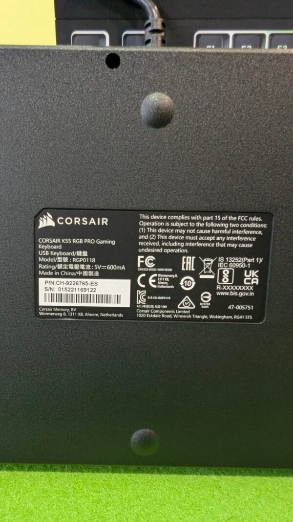 Corsair K55 RGB PRO Teclado para Juegos con Teclas de Membrana - Imagen 4