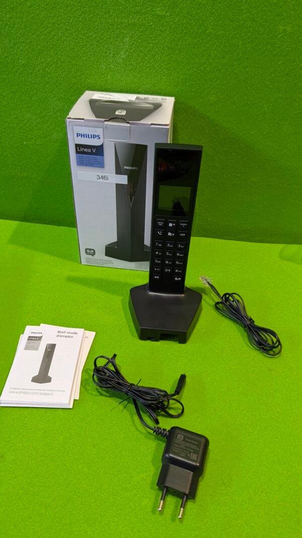 Philips Linea V DECT Design M3551B/38 - Teléfono inalámbrico con contestador automático (Pantalla de 1,8" y Sonido HQ) - Imagen 2