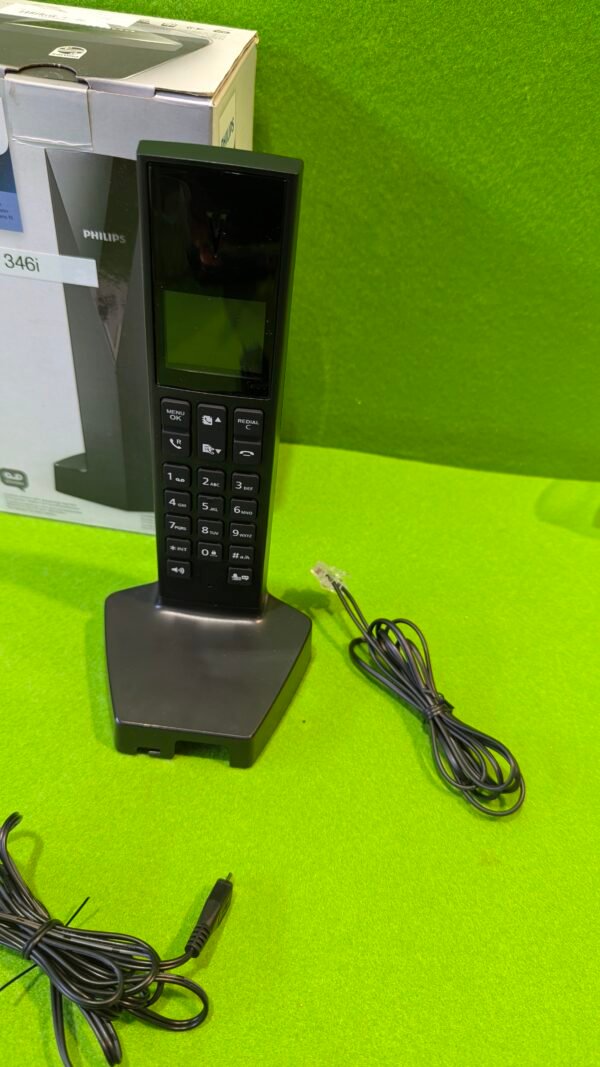Philips Linea V DECT Design M3551B/38 - Teléfono inalámbrico con contestador automático (Pantalla de 1,8" y Sonido HQ) - Imagen 4