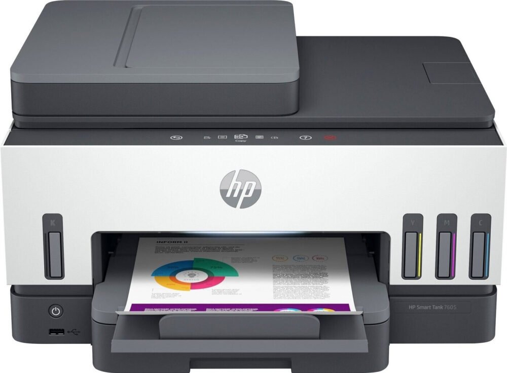 HP Smart Tank 7605 - Impresora A4 Multifunción con Deposito de Tinta Recargable