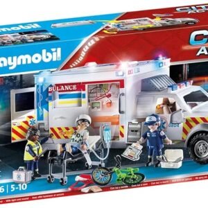 PLAYMOBIL 70936 City Action Vehículo de Rescate, US Ambulance