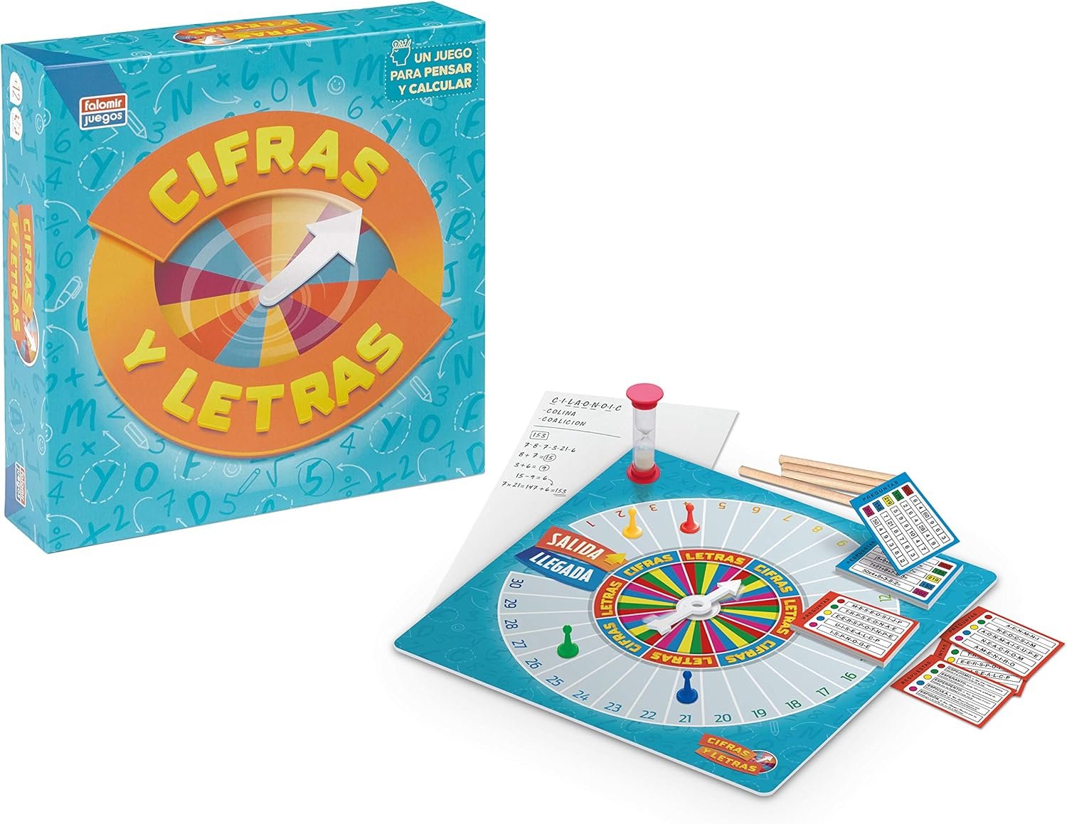 Falomir Juego de Mesa Cifras y Letras para Pensar y Calcular