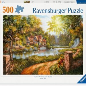 Ravensburger - Cabaña junto al río - puzzle 500 piezas