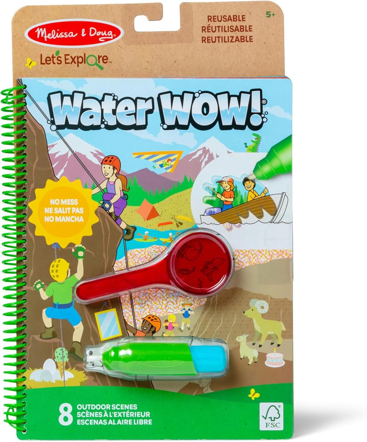 Melissa & Doug Lets Explore Water Wow tablas para colorear