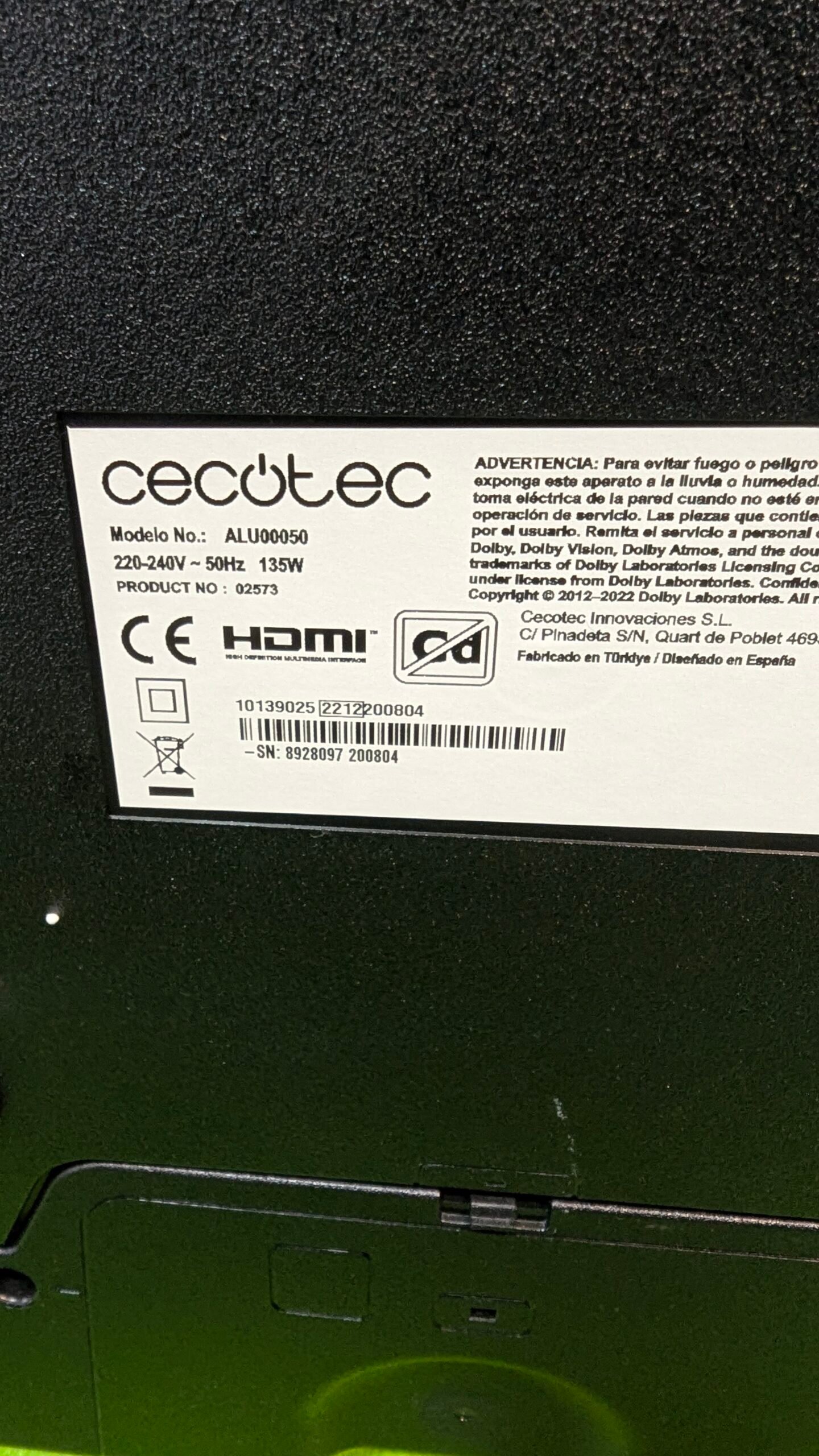 Cecotec Televisor LED 50" Smart TV A Series ALU00050 CON DEFECTO - Imagen 12