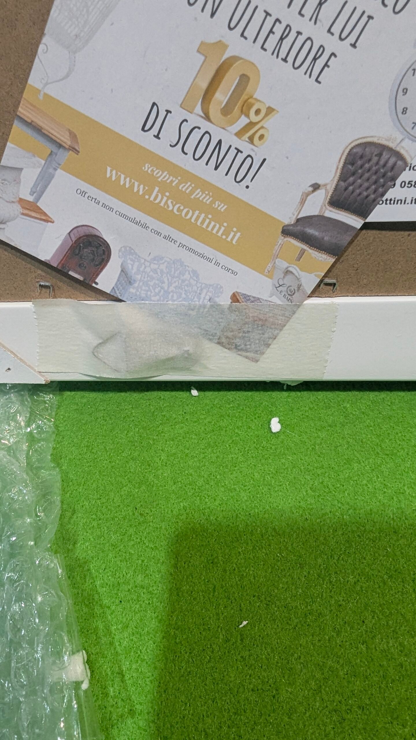 Espejo de colgar vertical/horizontal 27x4x32 cm acabado con efecto blanco envejecido - Imagen 4