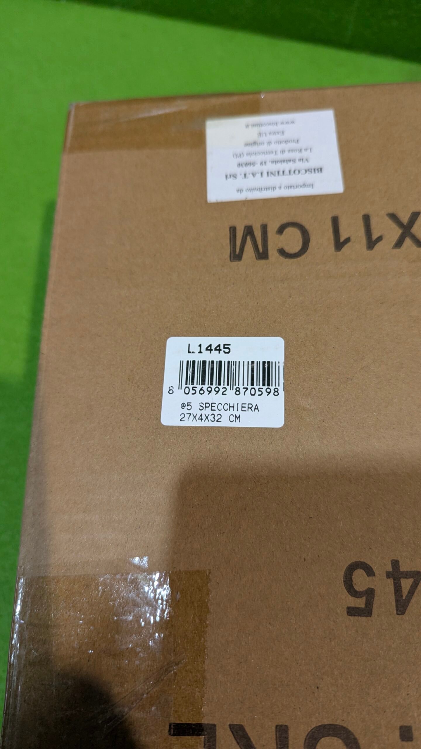 Espejo de colgar vertical/horizontal 27x4x32 cm acabado con efecto blanco envejecido - Imagen 12