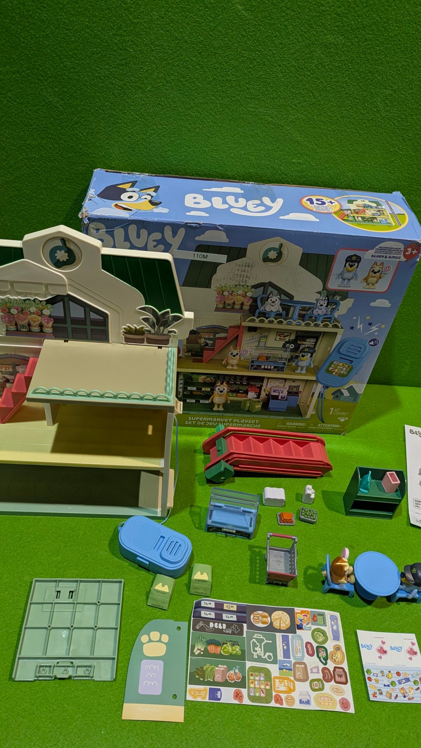 Set de Juego Supermercado de Bluey, 3 Pisos con Figuras exclusivas de Bluey y Bingo - Imagen 8