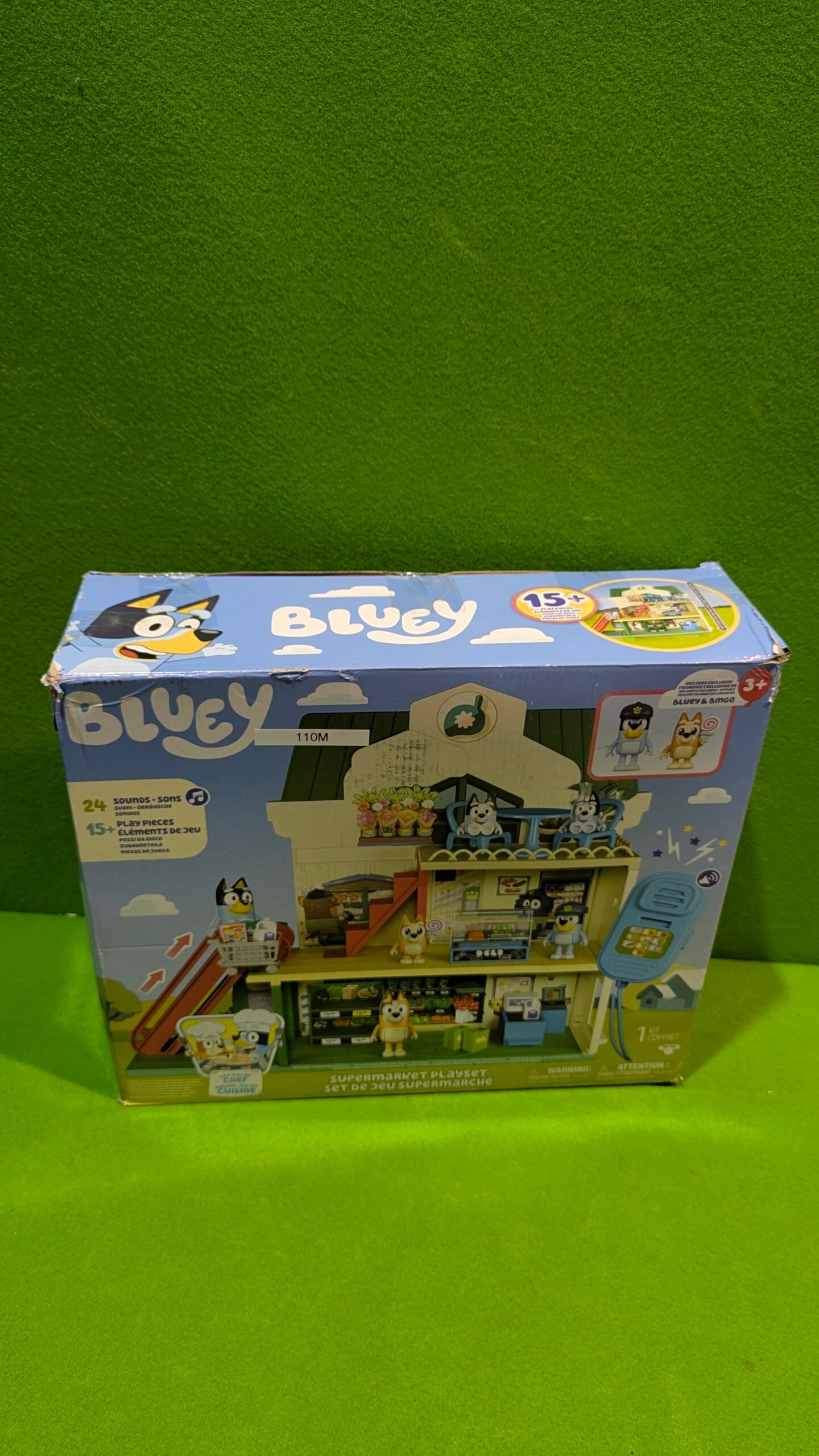 Set de Juego Supermercado de Bluey, 3 Pisos con Figuras exclusivas de Bluey y Bingo - Imagen 12