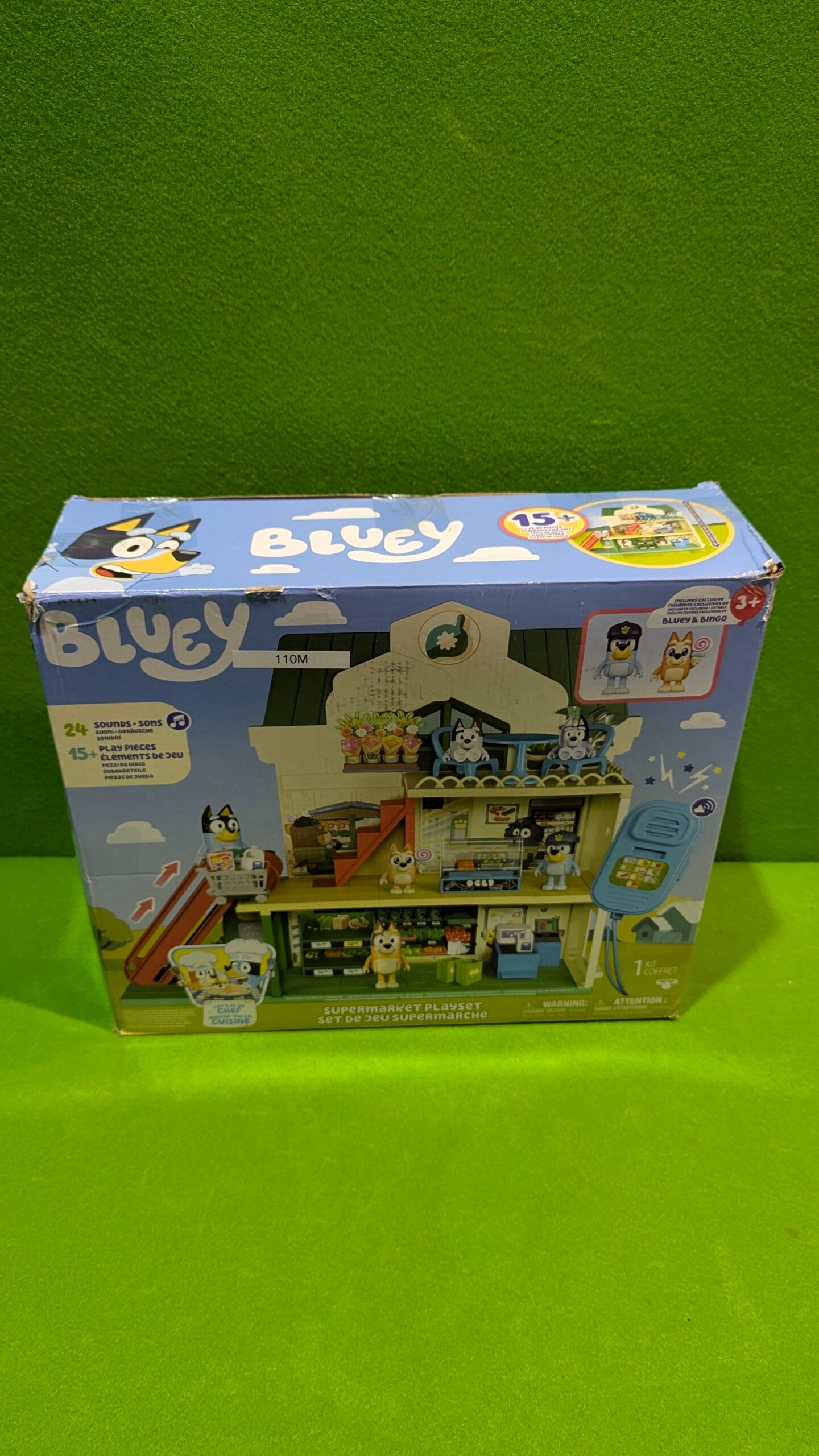 Set de Juego Supermercado de Bluey, 3 Pisos con Figuras exclusivas de Bluey y Bingo - Imagen 13