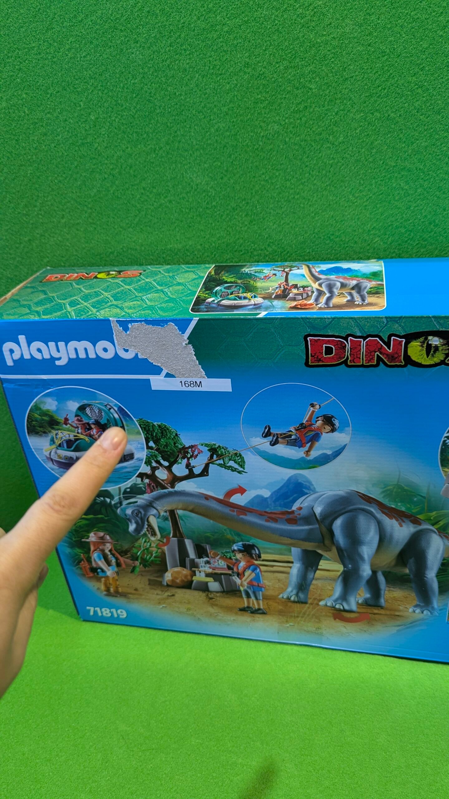 PLAYMOBIL | Dinos | Encuentro con el Brachiosaurus y Aerodeslizador 71819 - Imagen 7