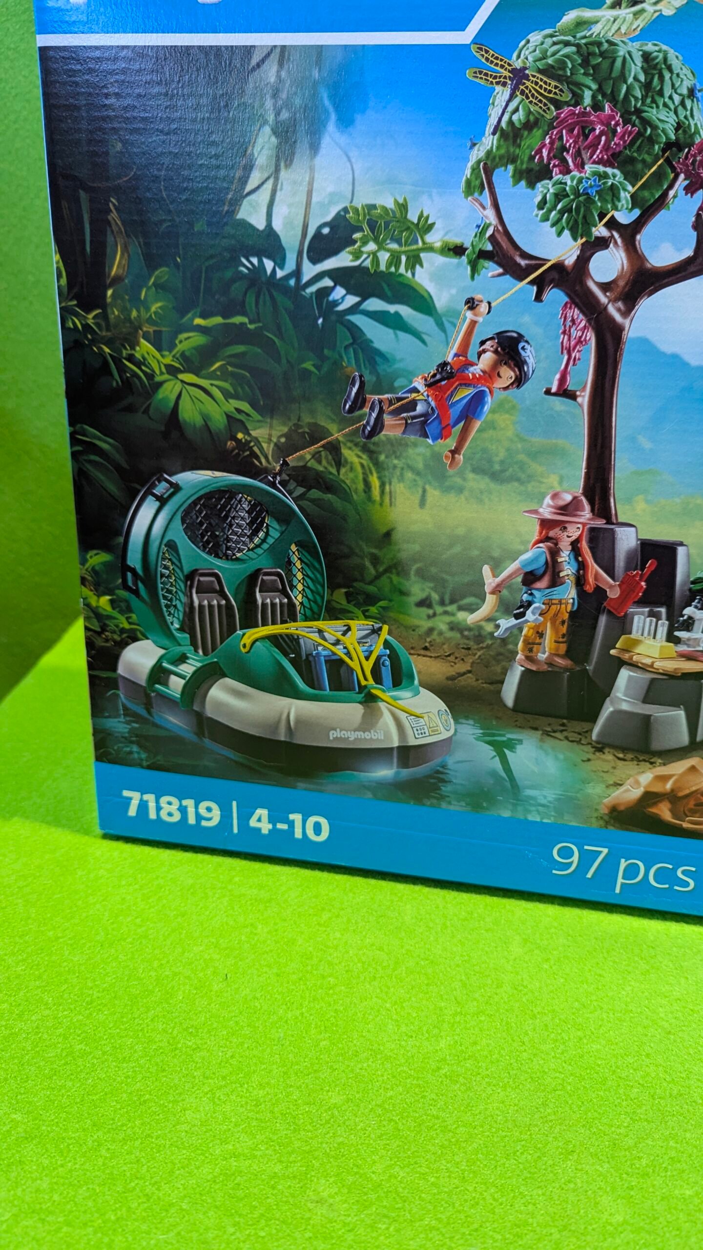PLAYMOBIL | Dinos | Encuentro con el Brachiosaurus y Aerodeslizador 71819 - Imagen 5