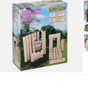 King Kubb Madera Abedul Juego Familia Jardín Ajedrez Estrategia