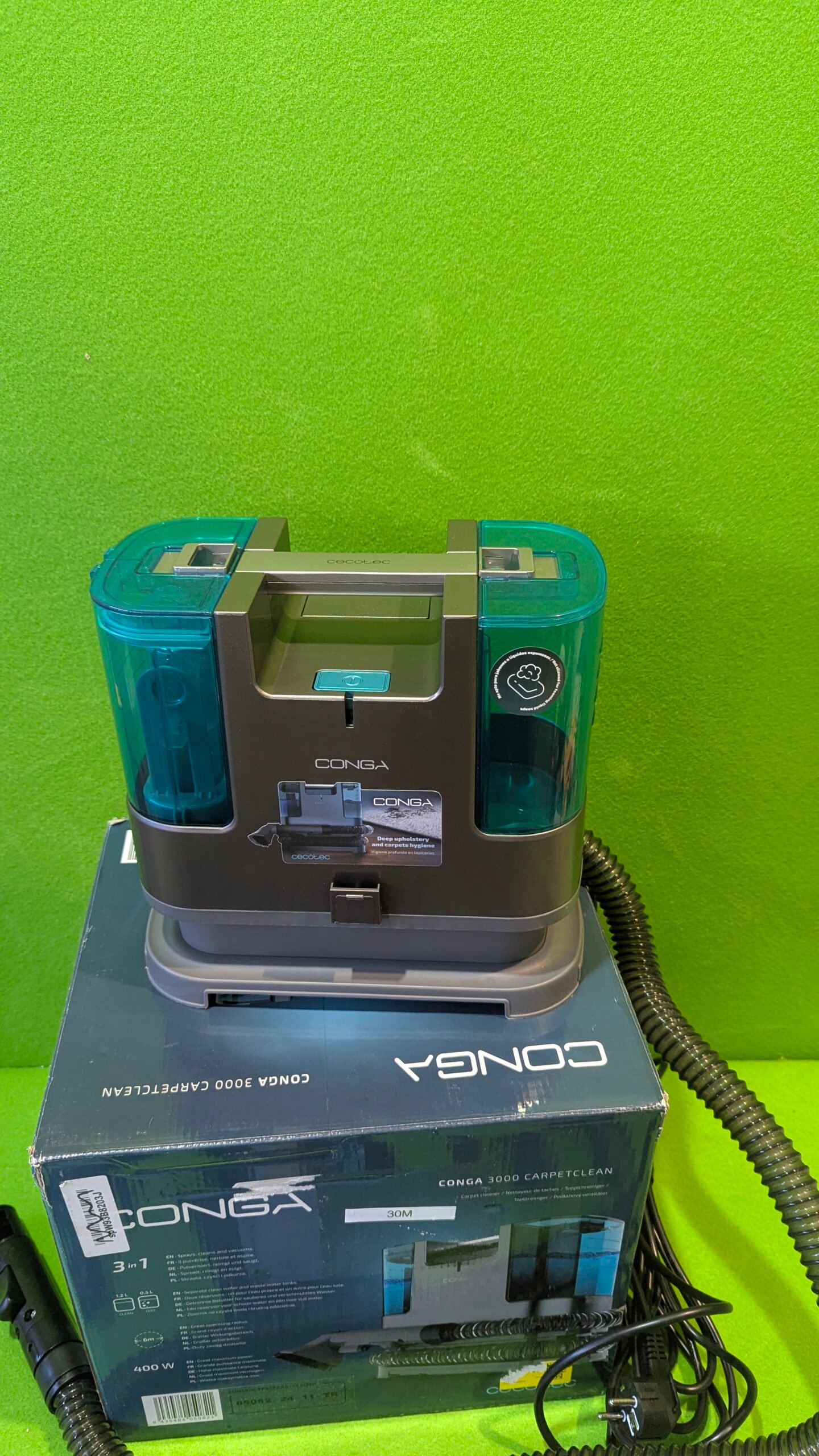Cecotec Aspirador de Tapicerías Conga Popstar 3000 CarpetClean. 400 W - Imagen 3