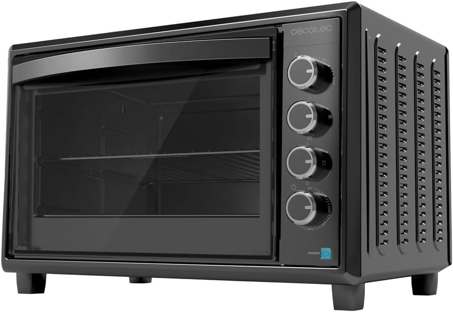 Cecotec Horno Convección de Sobremesa de 60 Litros Bake&Toast 6090 Black Gyro. 2200 W