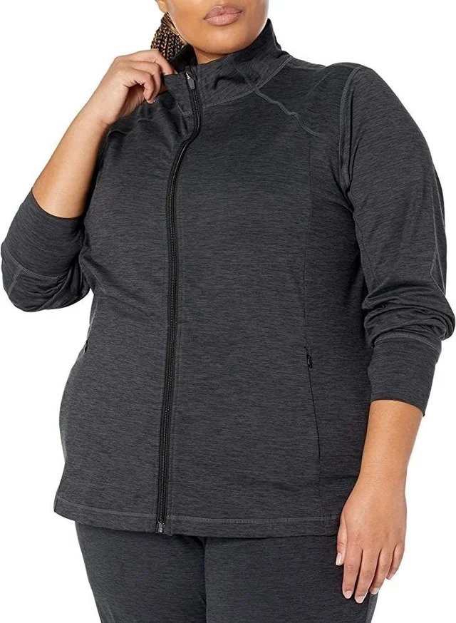 Chaqueta de Cremallera Completa Elástica Talla 2X