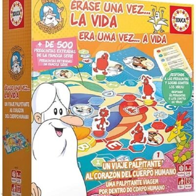 Educa - Érase una Vez La Vida, Juego de Mesa Familiar Educativo con más de 500 Preguntas y respuestas