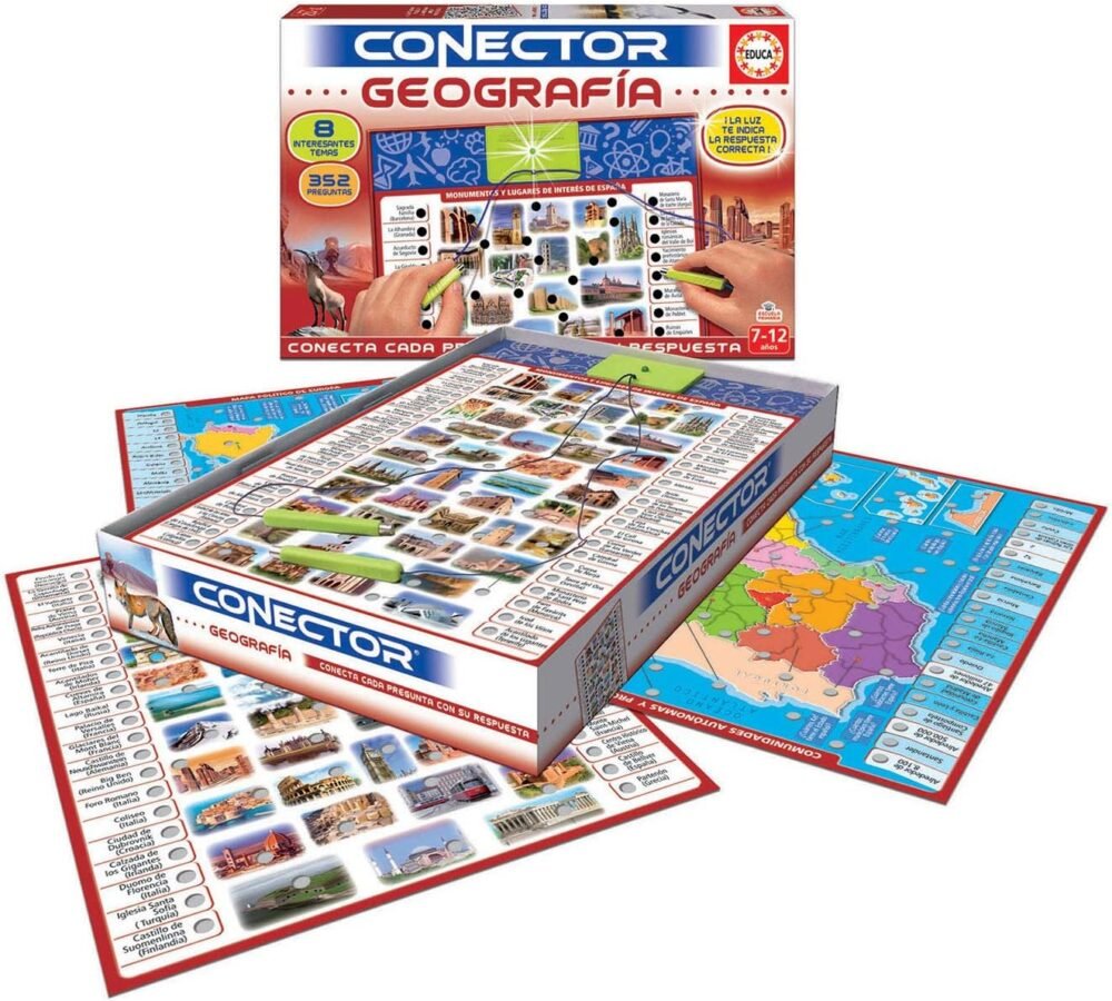 Educa Geografía Juego Connector para Niños