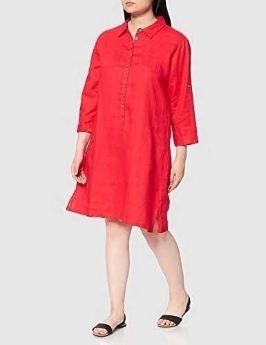 Mint & Mia Vestido ligero de lino en forma de A Talla 46