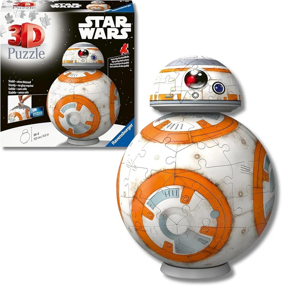 Ravensburger – Puzzle 3D Niños BB8 Star Wars
