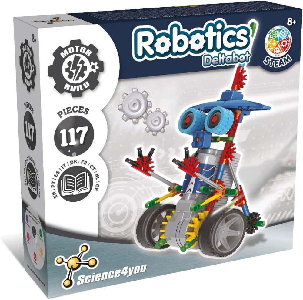 Science4you Robotics Deltabot Kit Robotica para Niños con 117 Piezas