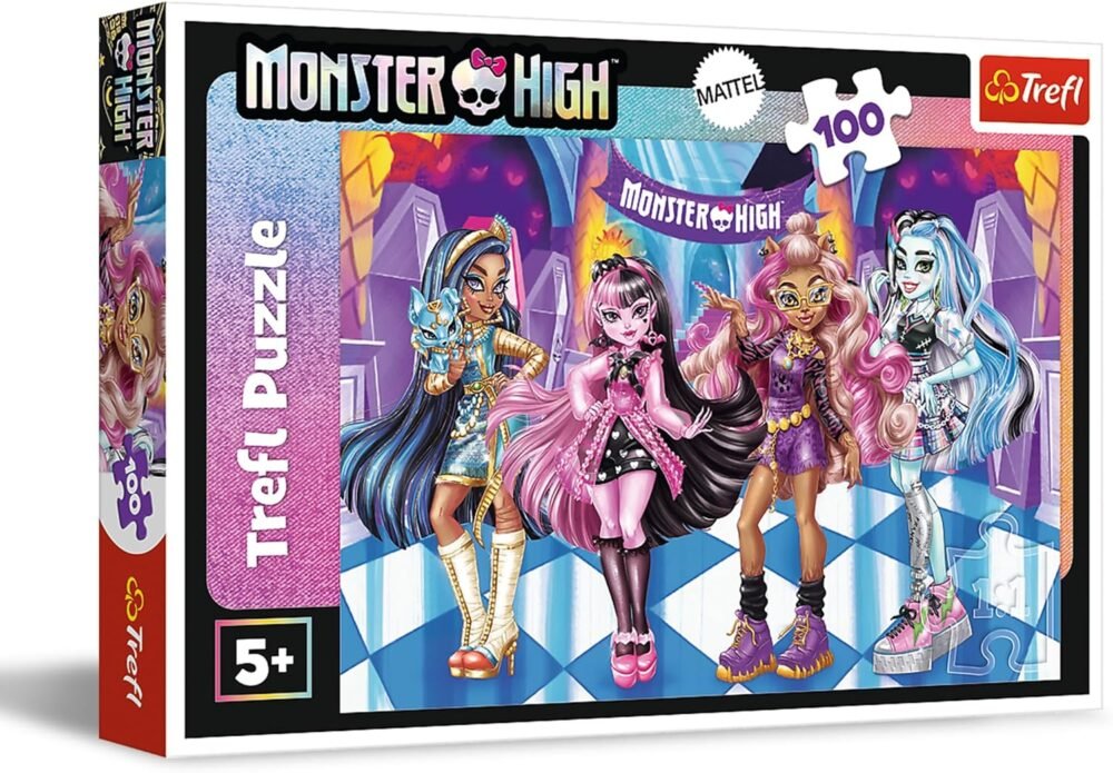 Trefl Monster High Amigos terroríficos Puzle de 100 Piezas