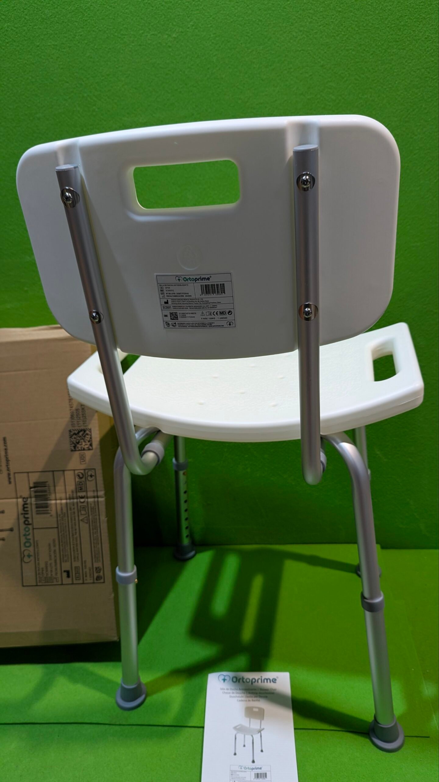 OrtoPrime Silla para Ducha Ortopédica con Respaldo - Imagen 5
