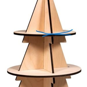 Rayher Árbol de Navidad en madera, personalizable, 44,5 cm
