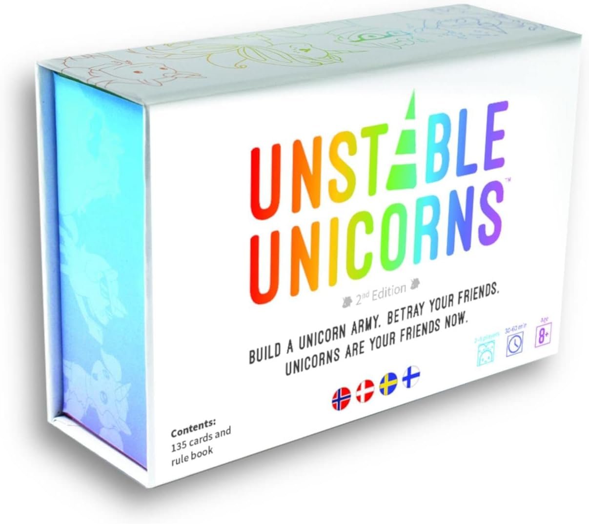 Asmodee Unicornios inestables – Juego de Cartas version Ingles