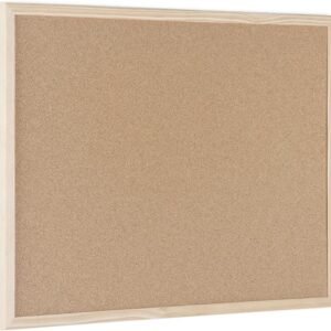 Bi-Office – Tablero de corcho con marco de madera, 60 x 45 cm