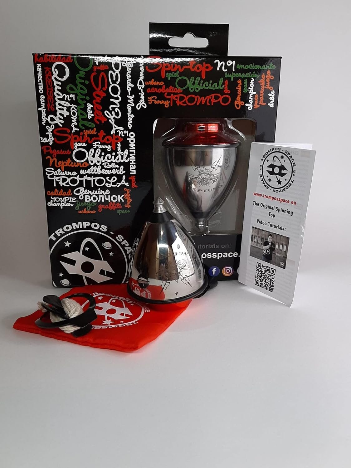 Trompos space Neptuno Roller Rojo Caja Universal