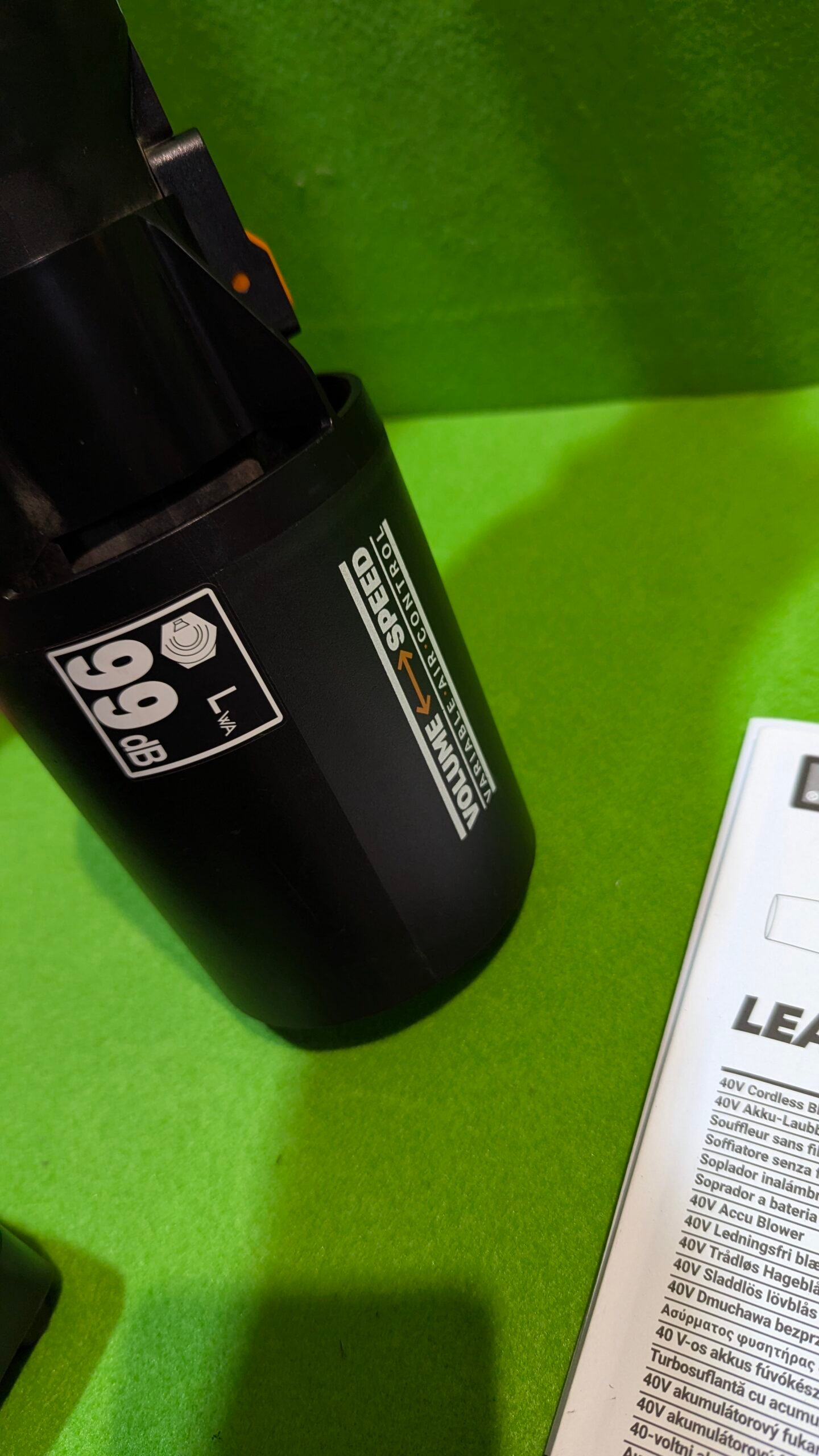 WORX WG585E Soplador de Hojas 40V Máx Incluye 2 baterías de 4Ah y Cargador Doble - Imagen 9