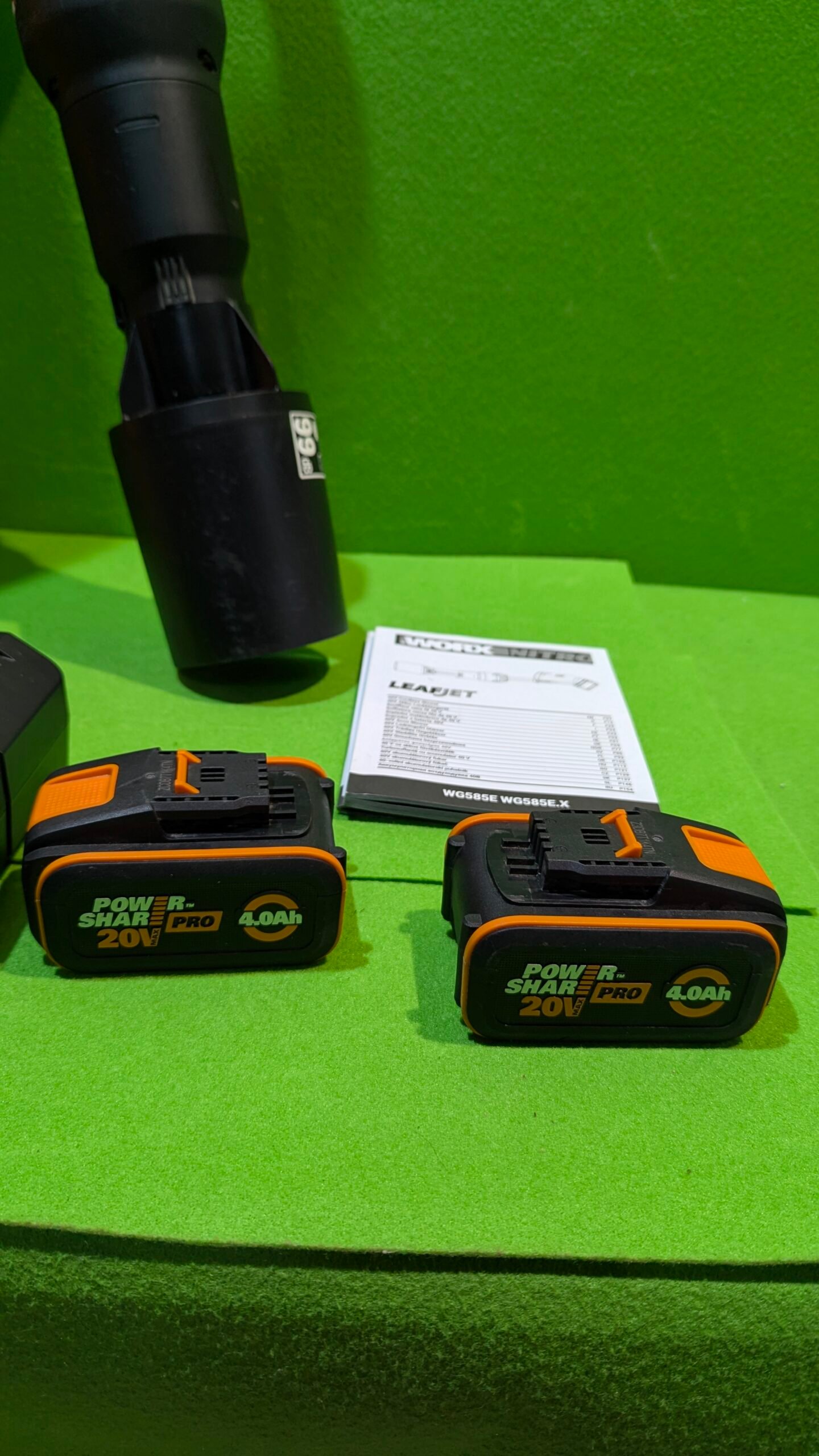 WORX WG585E Soplador de Hojas 40V Máx Incluye 2 baterías de 4Ah y Cargador Doble - Imagen 10