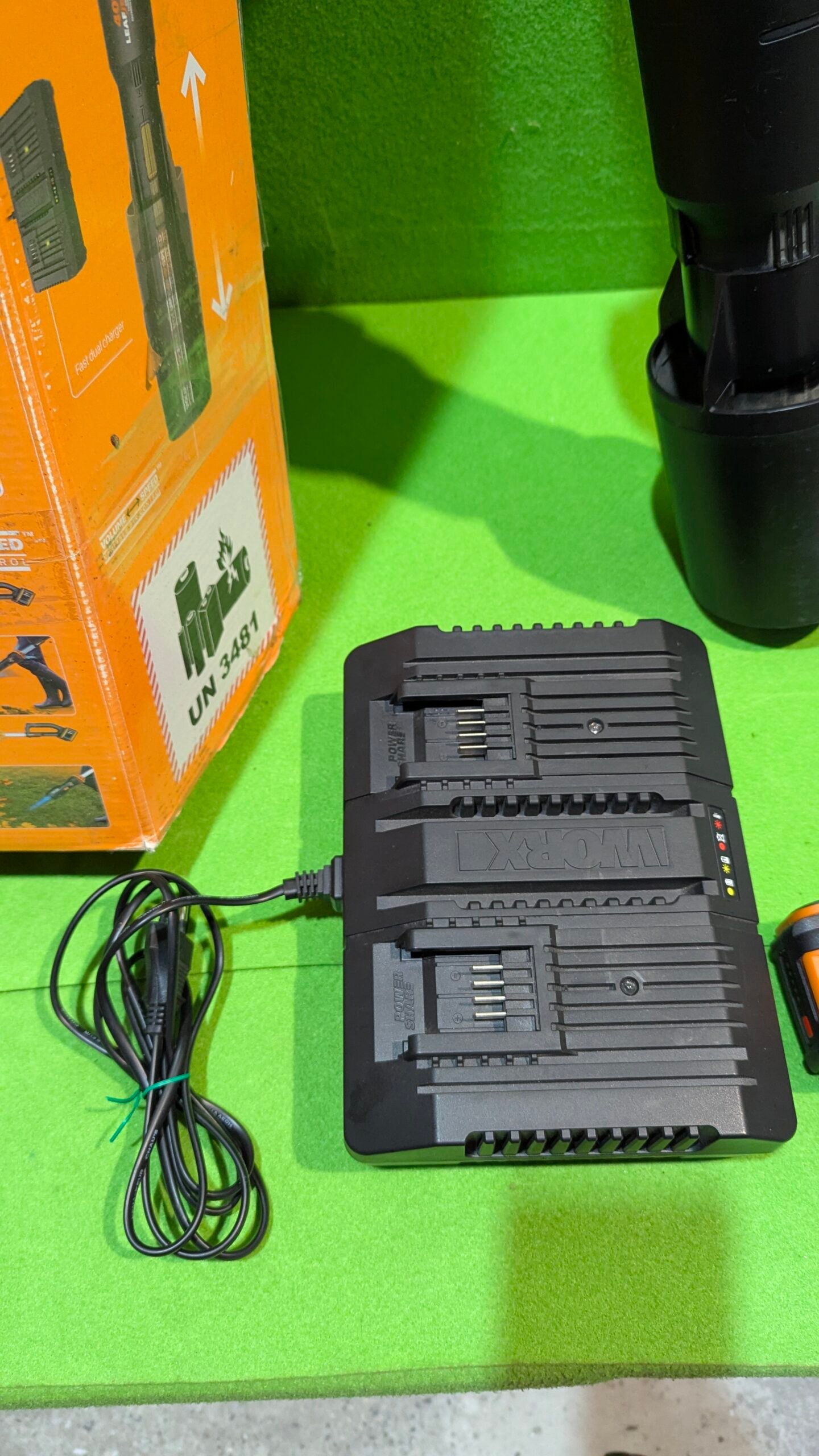 WORX WG585E Soplador de Hojas 40V Máx Incluye 2 baterías de 4Ah y Cargador Doble - Imagen 11