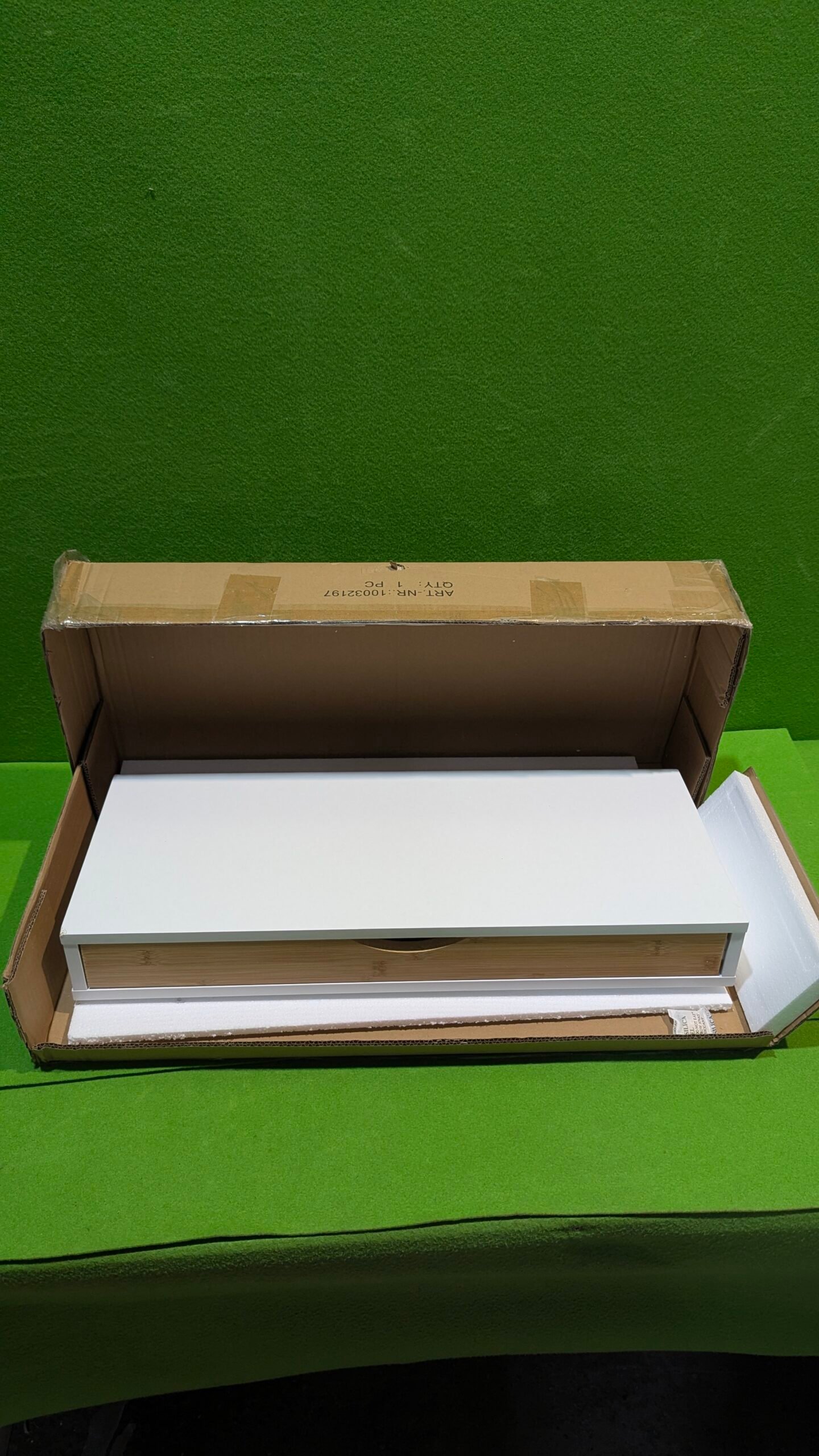 Relaxdays Estante Pared Cajón 8 x 60 x 24 cm - Imagen 2