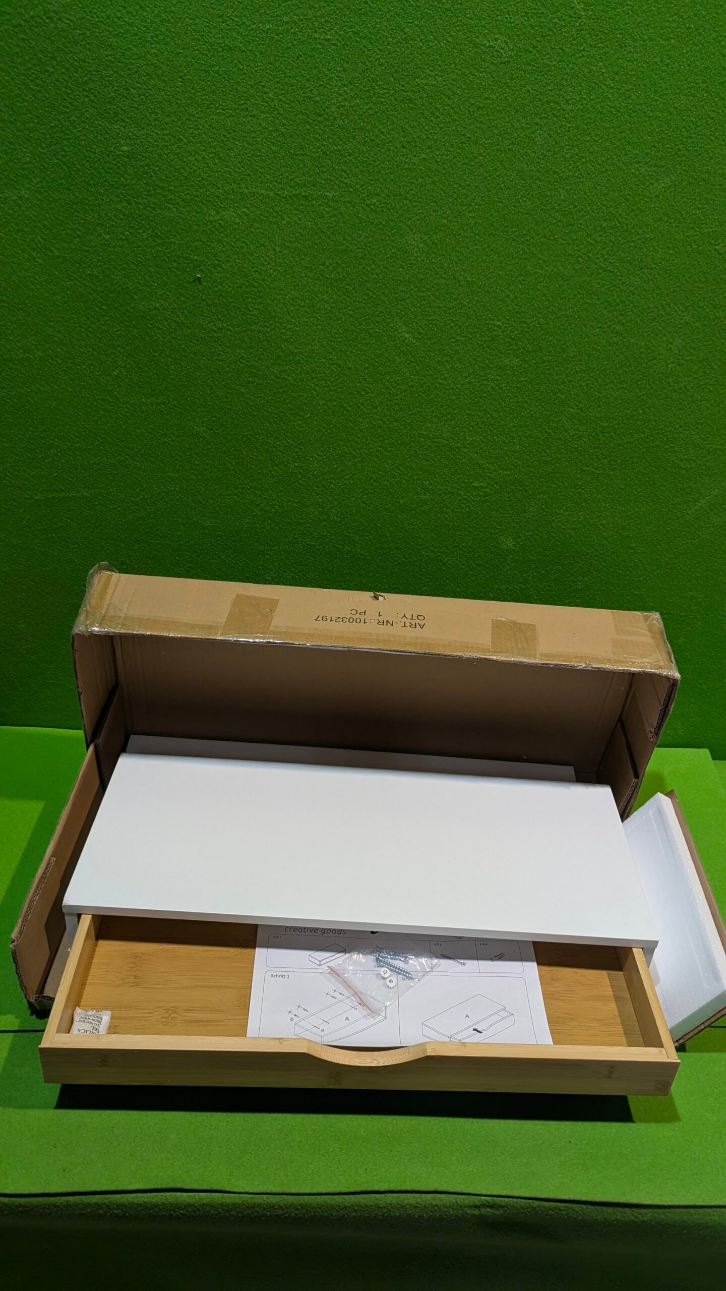 Relaxdays Estante Pared Cajón 8 x 60 x 24 cm - Imagen 7